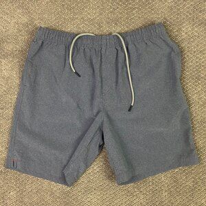 Chubbies Shorts Men's Large Gray 7" Inseam Drawstring Running Gym Training
